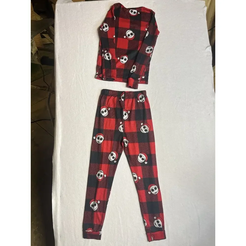 Nightmare Before Christmas Jack Skellington Pajamas Boys Size L 10/12